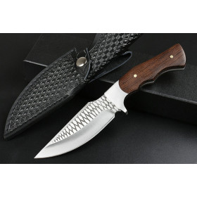 Python Low Price Wholesale Hunting Knife Outdoor Camping Survival Knife With Wooden Handle UD406582
